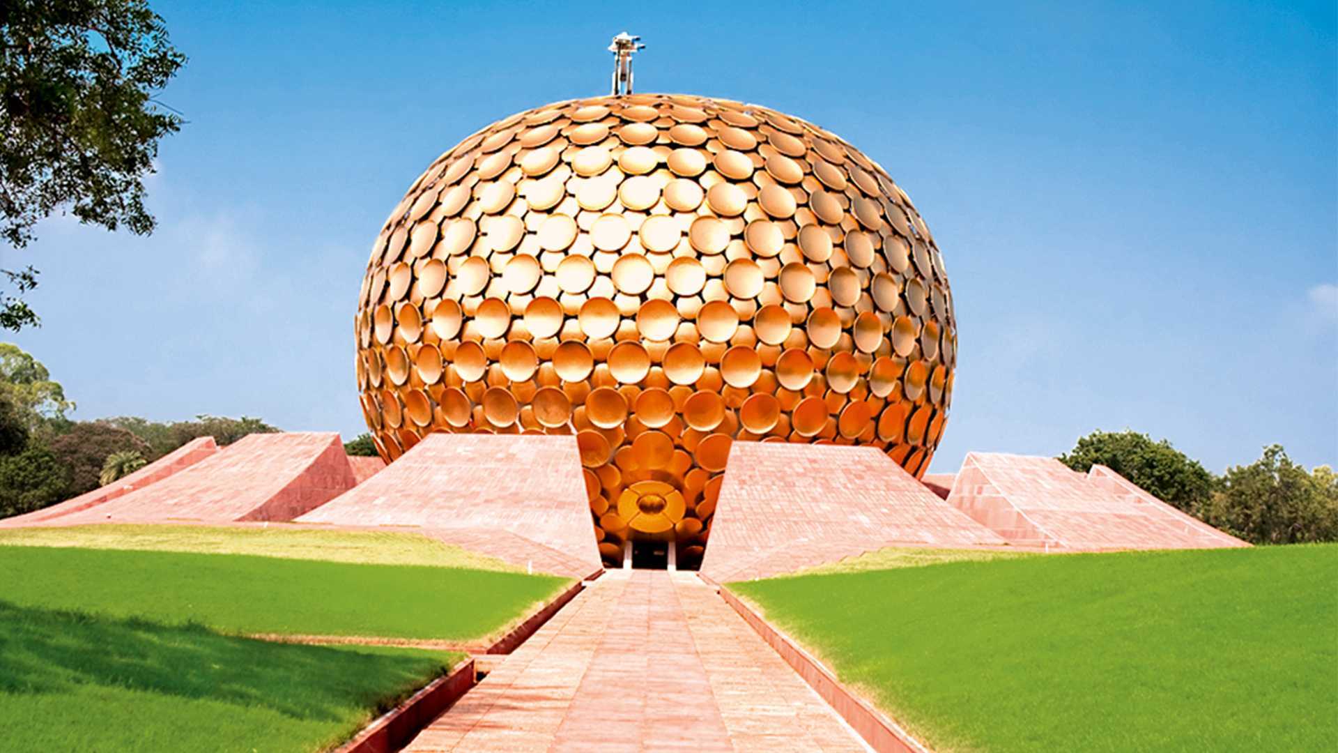 Auroville's purpose is to be a universal town where men and women of all countries are able to live in peace and progressive harmony, above all creeds, politics, and nationalities.